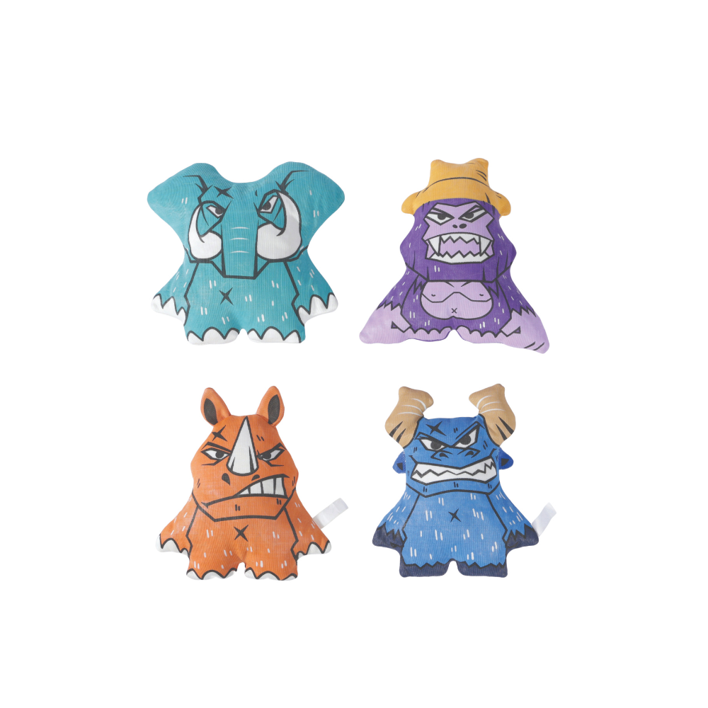 Peluche Resistente SAVAGE Rhino (Rinoceronte) para Perro – Tela Extra Resistente
