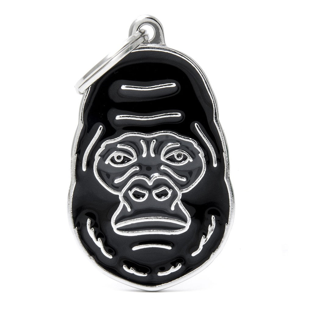 Placa ID en Forma de Gorila para Perros