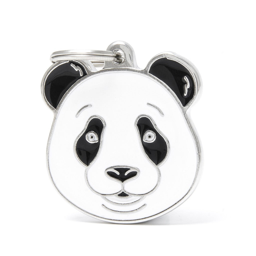 Placa ID en Forma de Panda para Perros