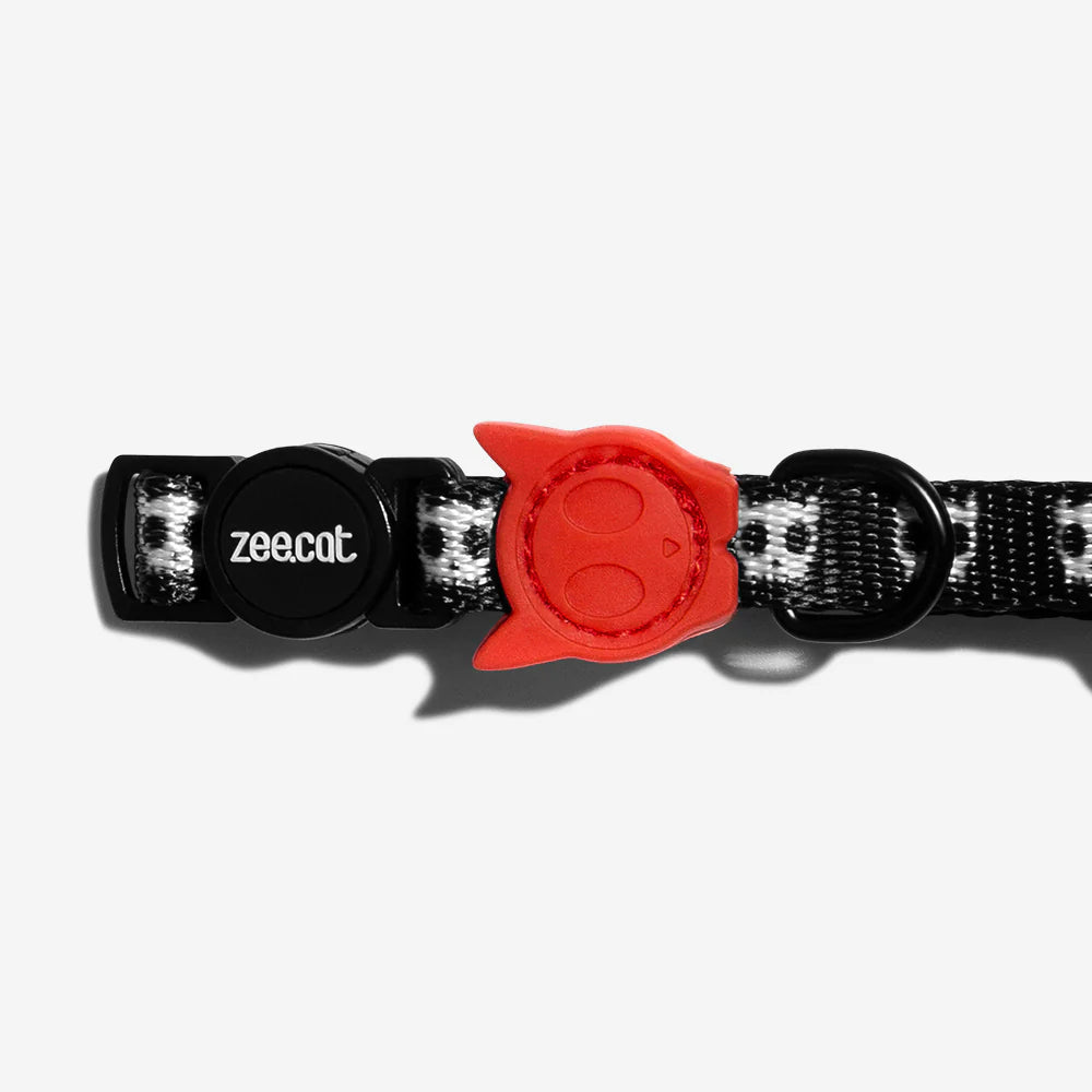 Collar para Gatos Skull 2.0 - Negro con Blanco (Skull) | Zee.Cat
