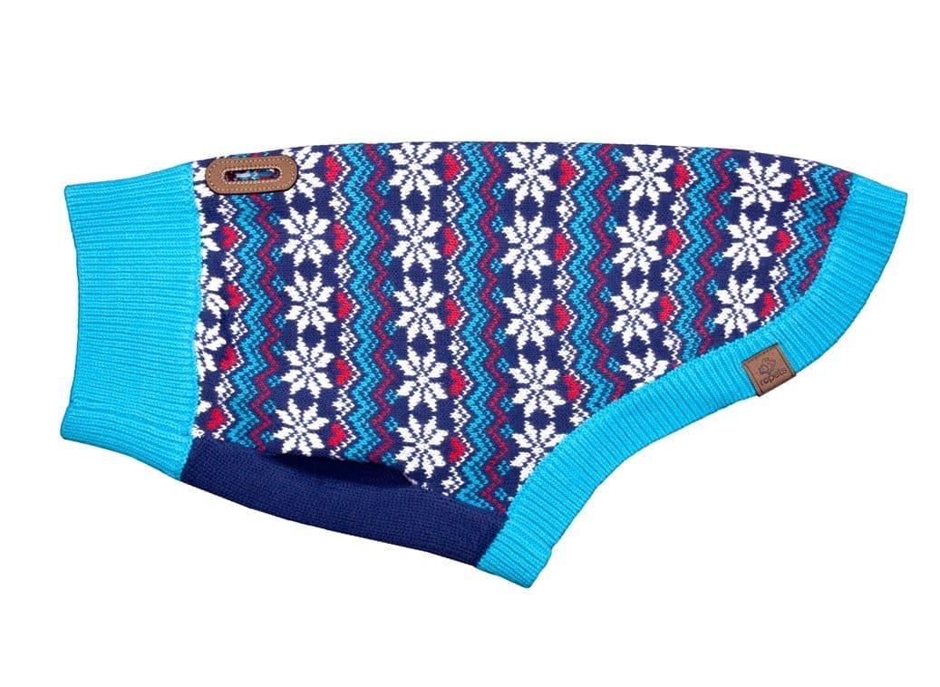 Suéter para Perros Copos de Nieve en Azul