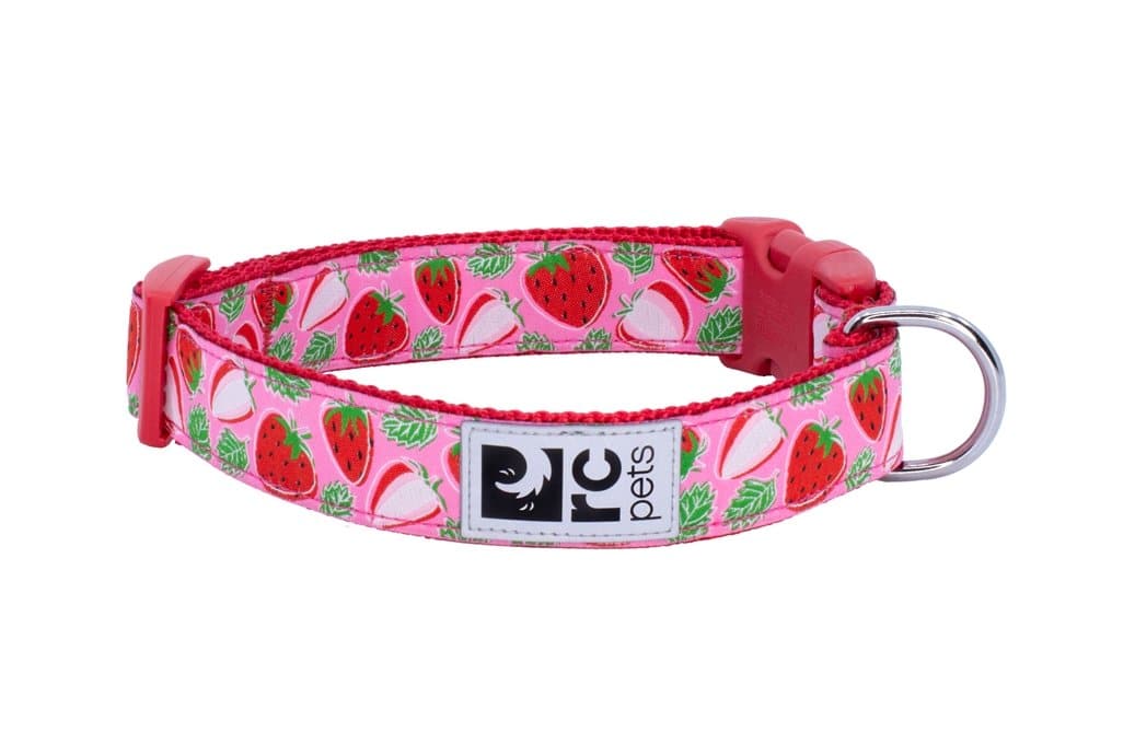 Clip Collar Modelo Strawberries - Collar para Perros Strawberries