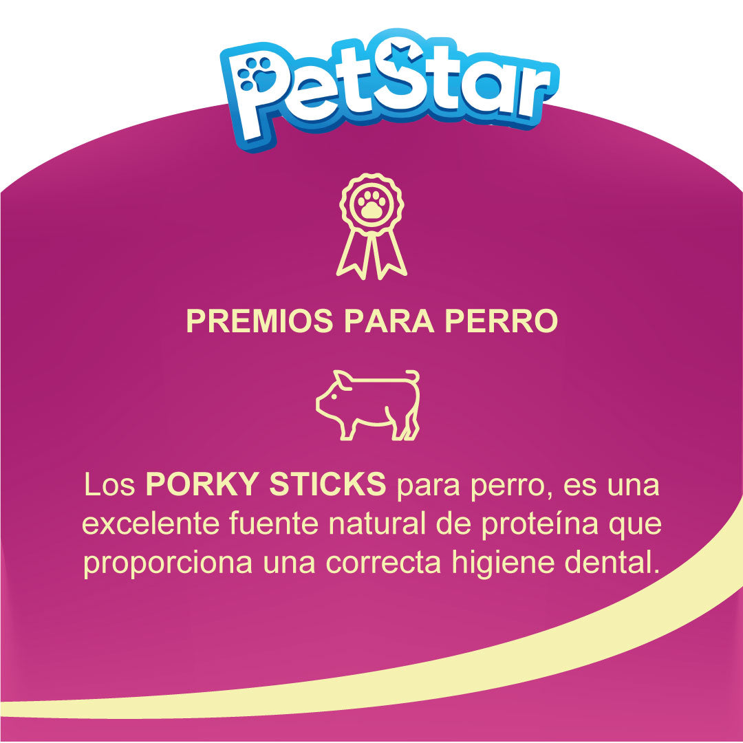 Sticks de Cerdo Premio para perro - Porky Sticks True Bites