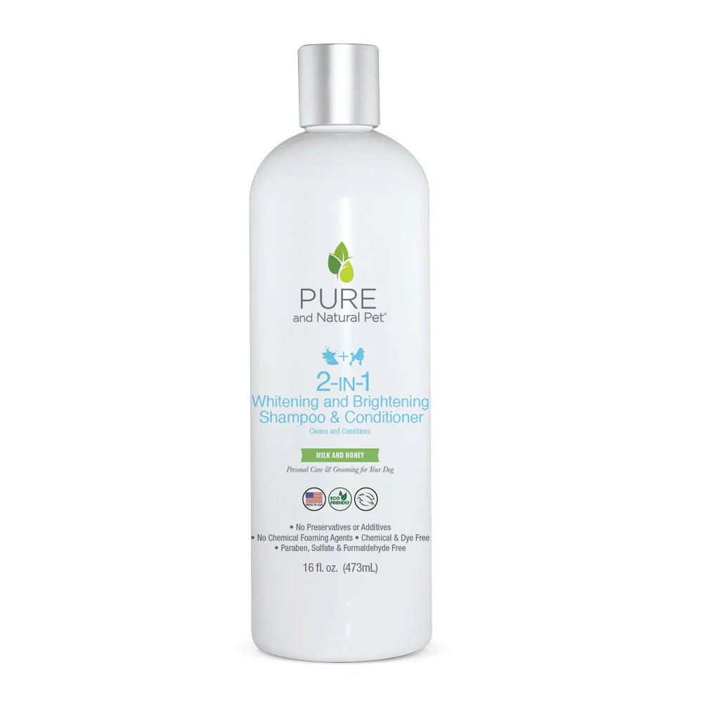 Shampoo Blanqueador para Perros de Pelo Blanco de 473 ml de Pura Naturals®