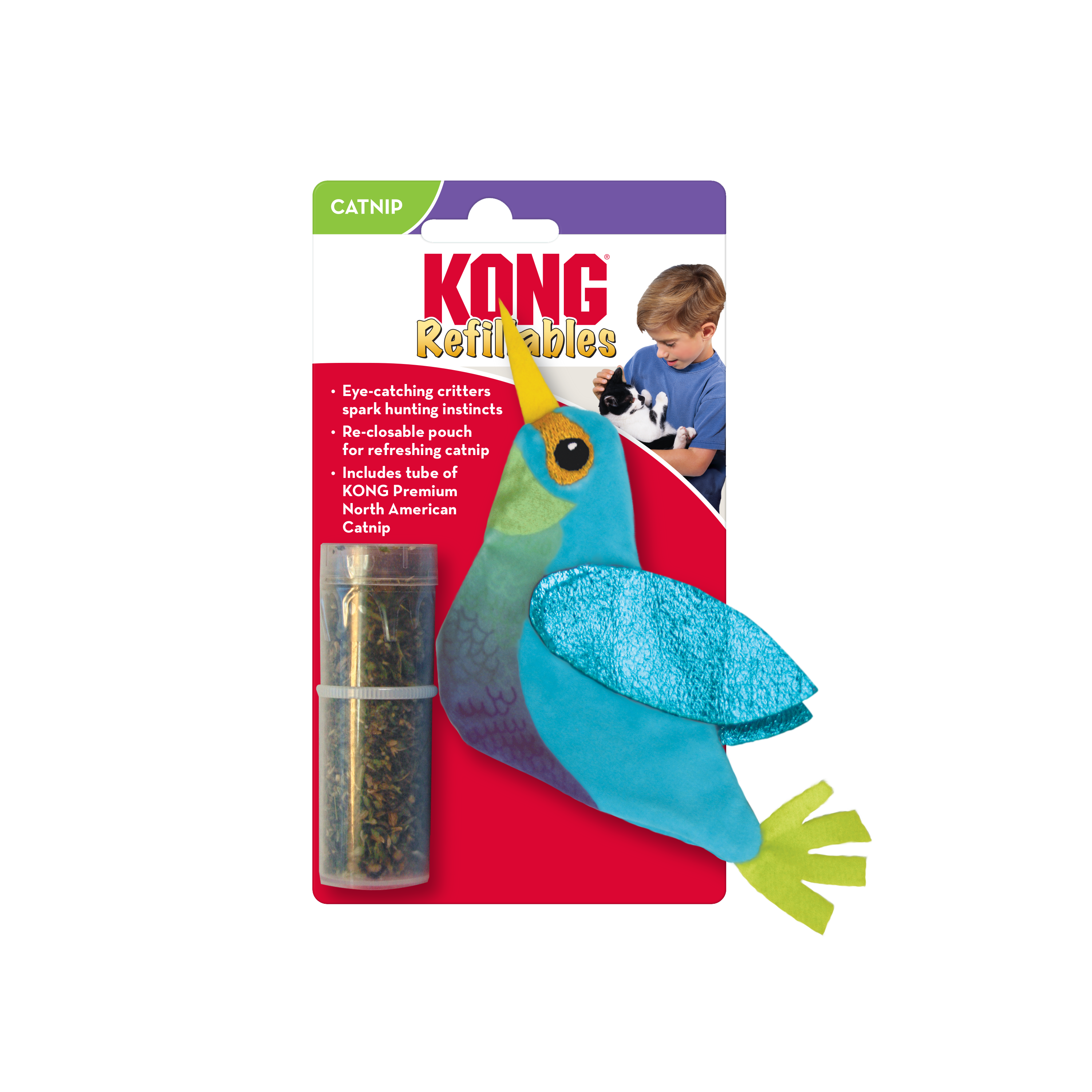 Refillables Hummingbird - Colibrí Rellenable para Gatos de Kong