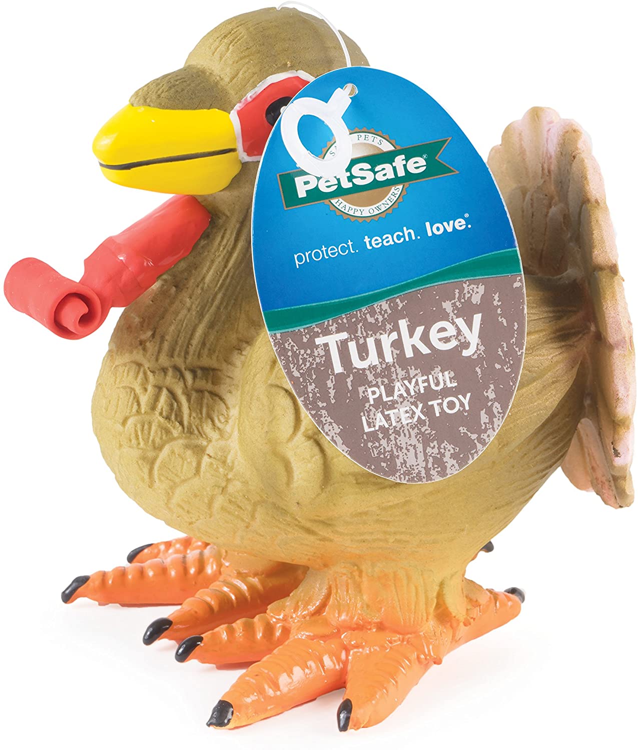 Pavo de Juguete con Sonido para Perros - Turkey Squeaky de Petsafe