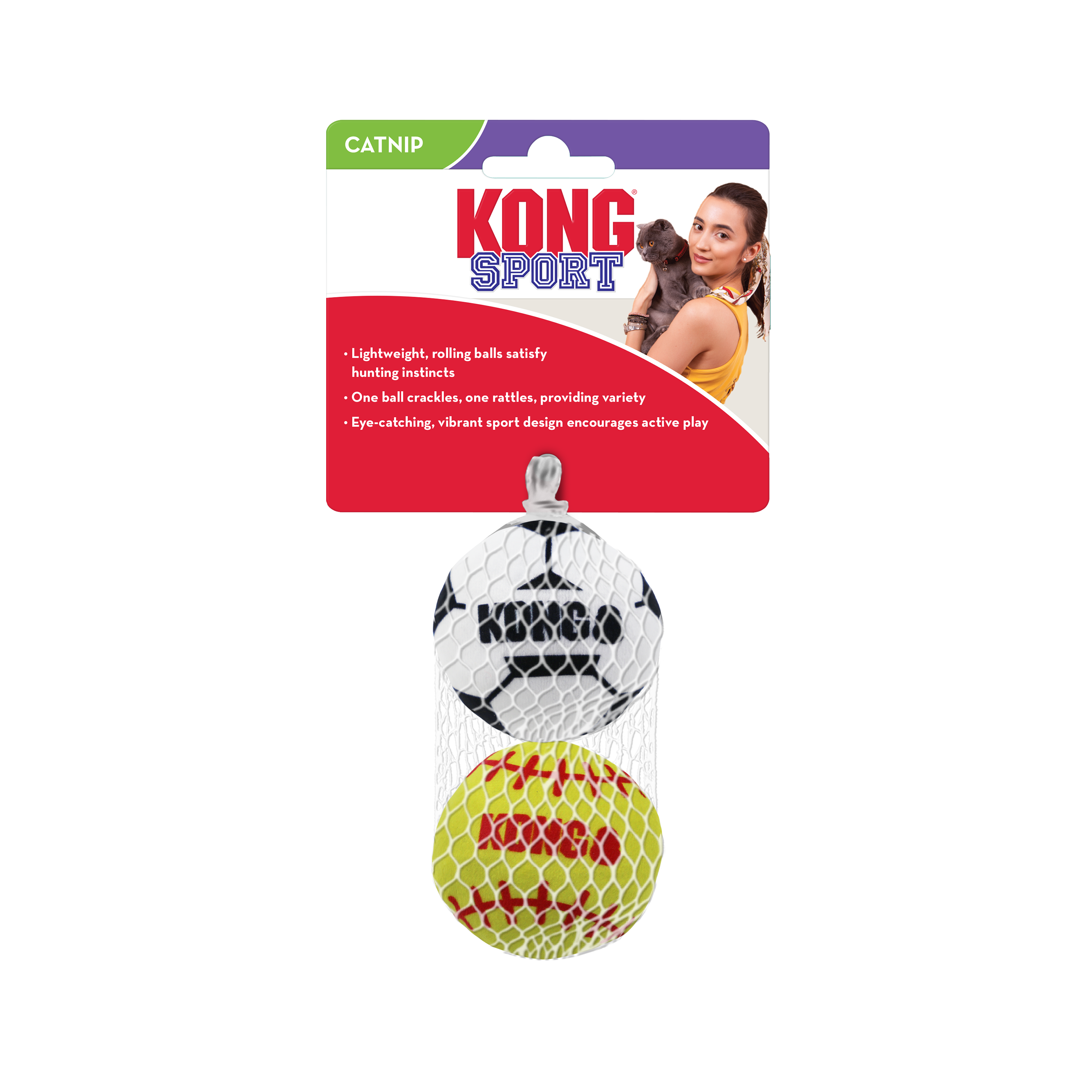 Cat Sport Balls - Pelotas de Juguete para Gatos de Kong