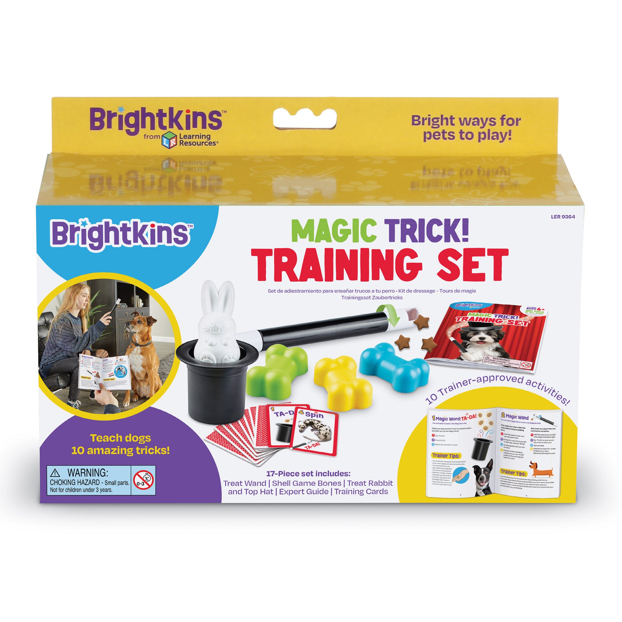 Magic Trick Set de Entrenamiento Canino con 10 Trucos de Brightkins
