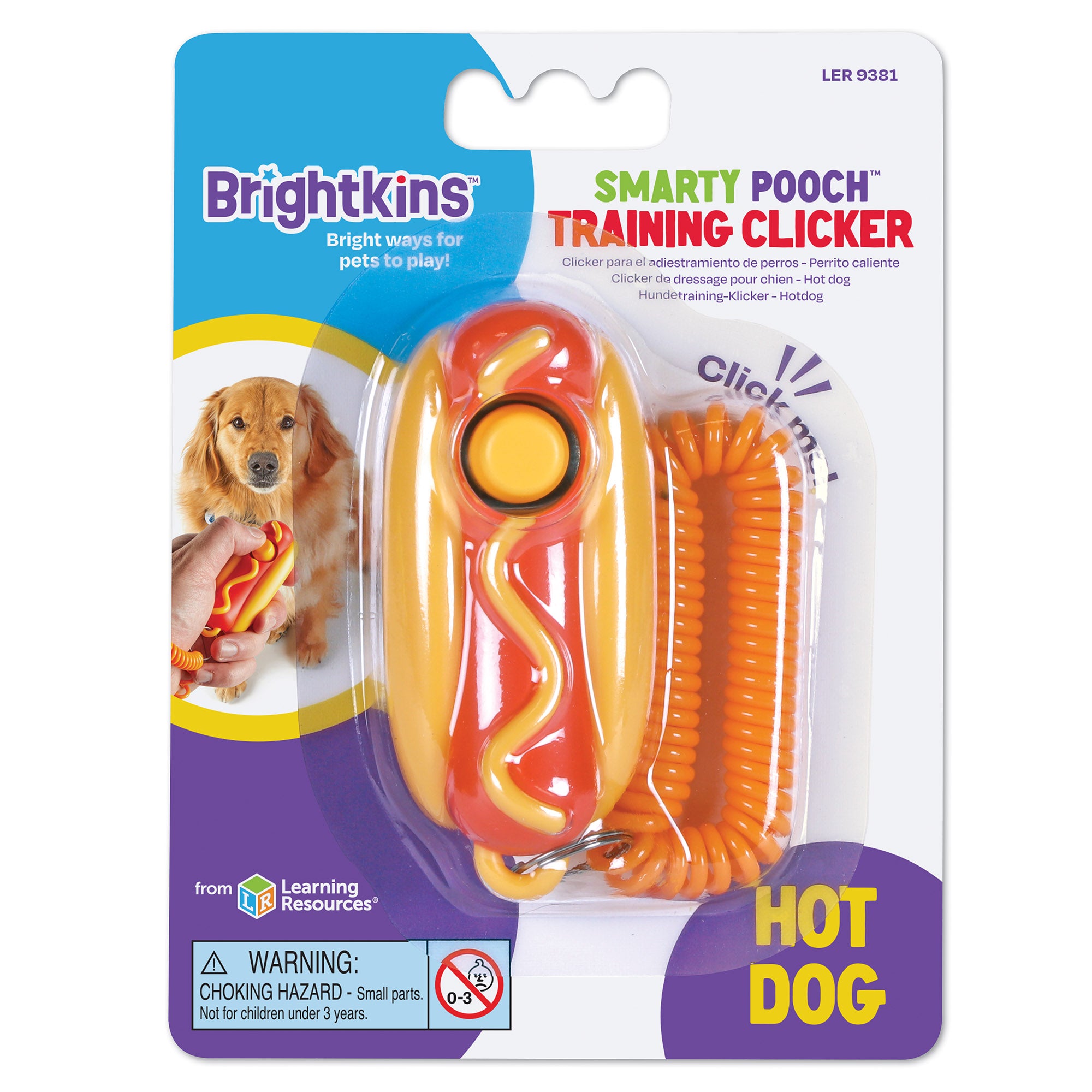 Brightkins Clicker De Entrenamiento Perro Smarty Pooch Hueso | Envío Gratis