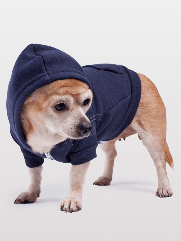 Hoodie Para Perro en Color Azul Marino