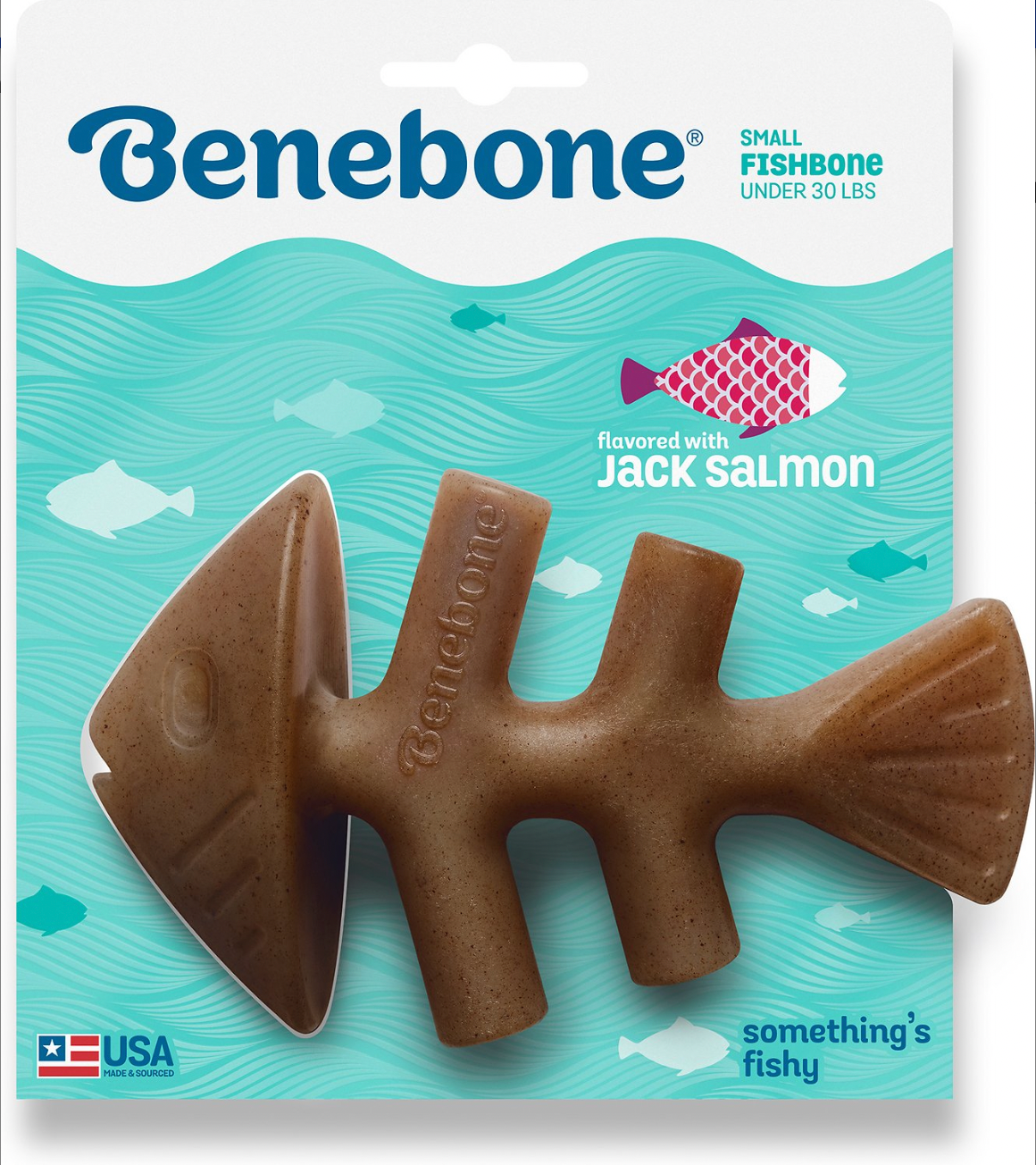 Fishbone Sabor Salmón de Benebone - Hueso Super Resistente de Nylon en 3 Medidas