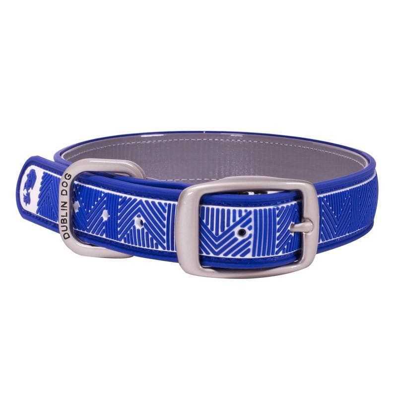 Collar Dublin Dog Chevron Atlantic Blue Waterproof - Collar para Perro