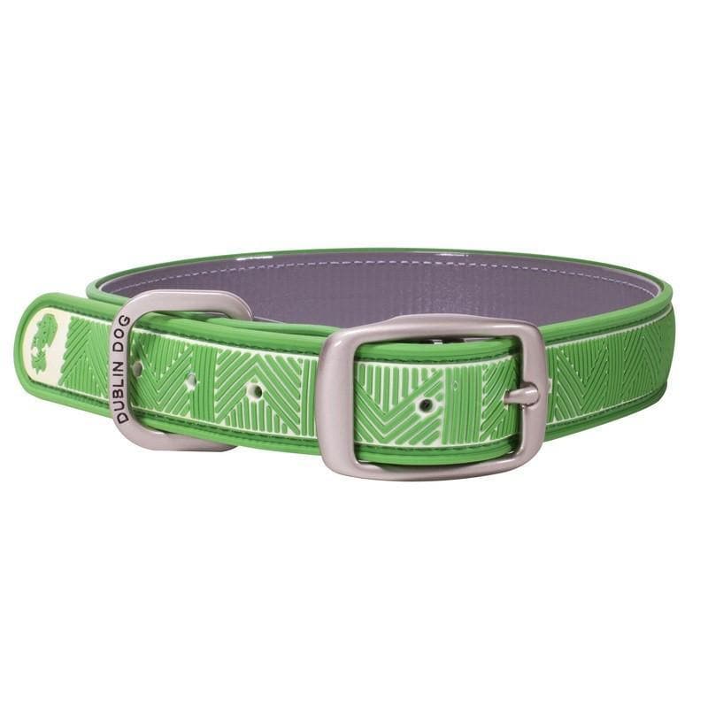 Collar Dublin Dog Chevron Maritime Green Waterproof - Collar para Perro