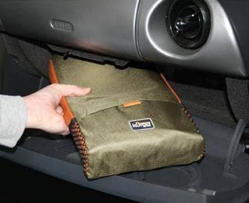 CoPilot Seat Cover - Cubre Asientos Delantero Arena con Naranja de Kurgo®