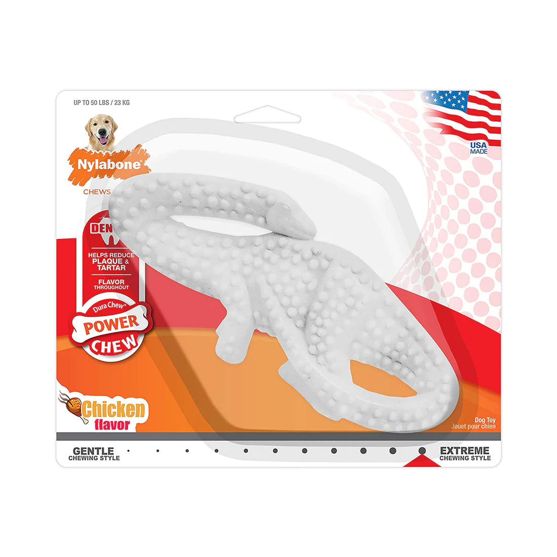 Brontosaurus Dental de Nylon para Perros Aliento Fresco - Nylabone® Dental Chew