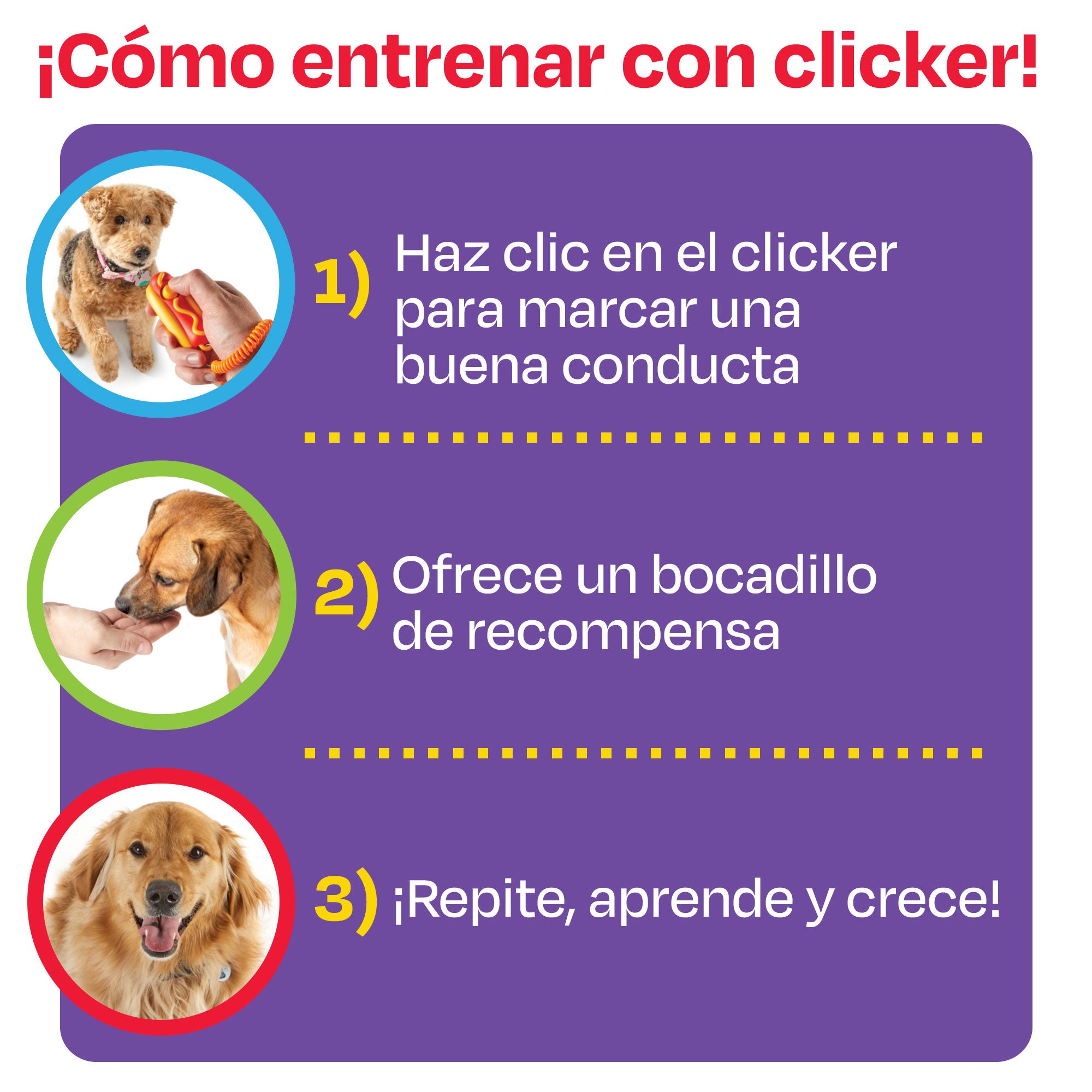 Clickers Smarty Pooch - Funcional Clicker para Perros para el Entrenamiento Positivo