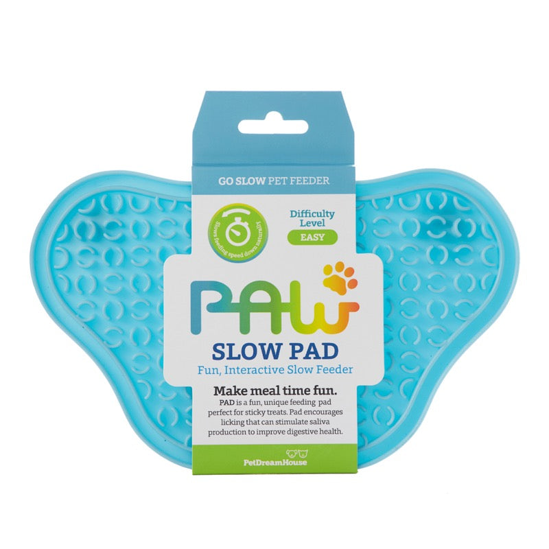 PAW Lick Mat Pad color Azul con Ventosas de PetDreamHouse