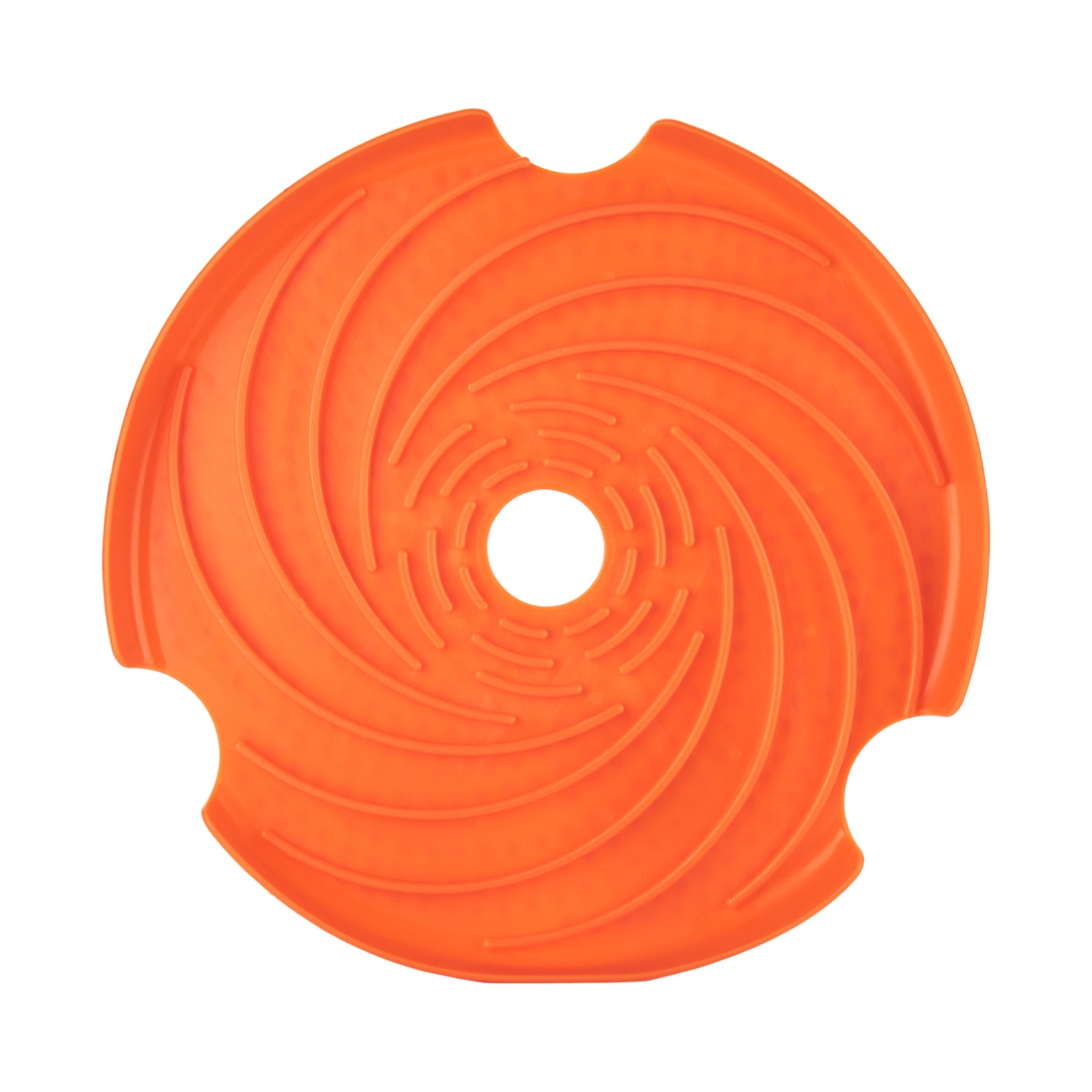 Disco Frisbee y Lick Pad en Naranja - Accesorio para Comederos SPIN