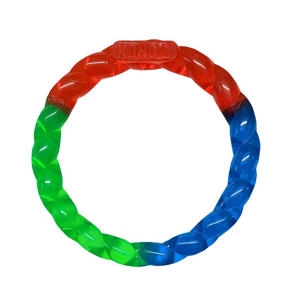 Twistz Ring de KONG® Anillo Super Resistente y Flexible para Jugar Tira Tira