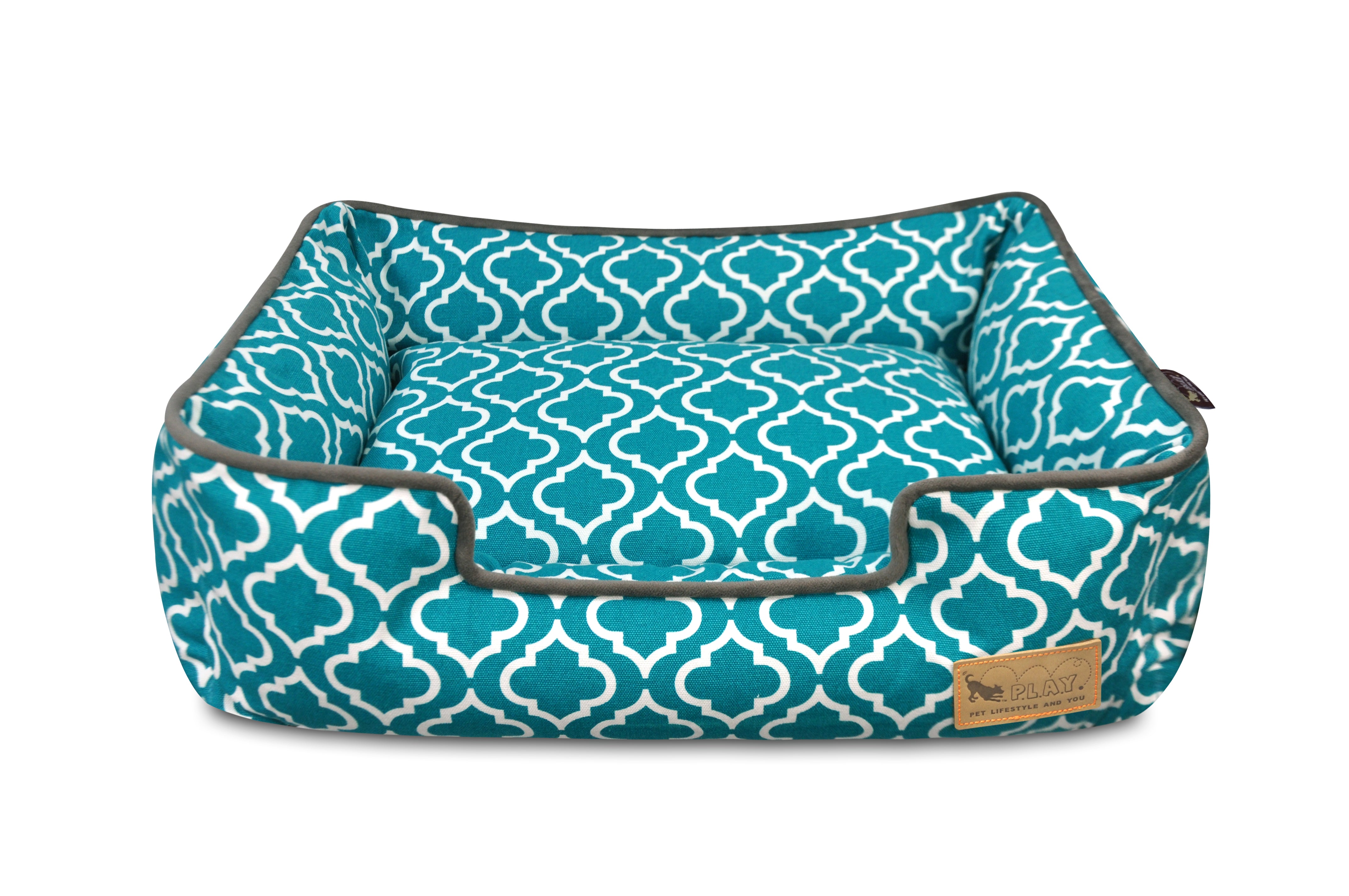 Cama Para Perros Moroccan Lounge Bed Azul Turquesa de Pet P.L.A.Y.