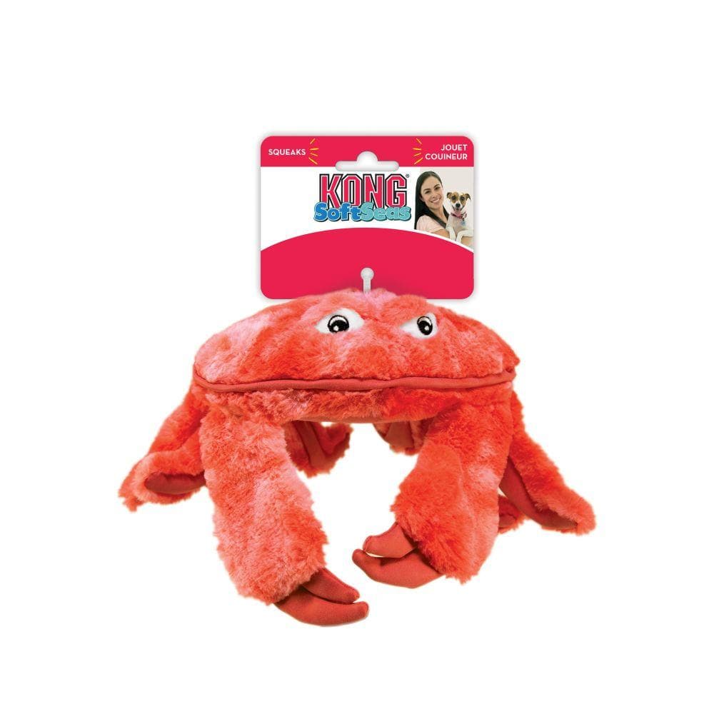 SoftSeas Crab Peluche para Perros en Forma de Cangrejo de Kong