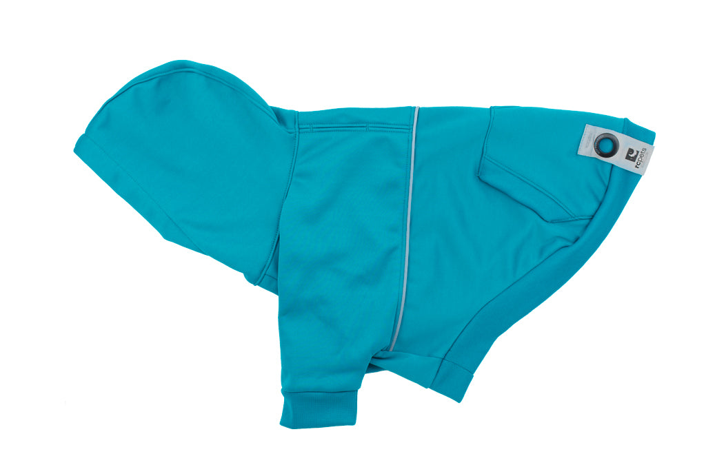 Hoodie para Perros y Gatos en Azul Aqua - Sudadera con Gorro Repelente al Agua de RC Pets