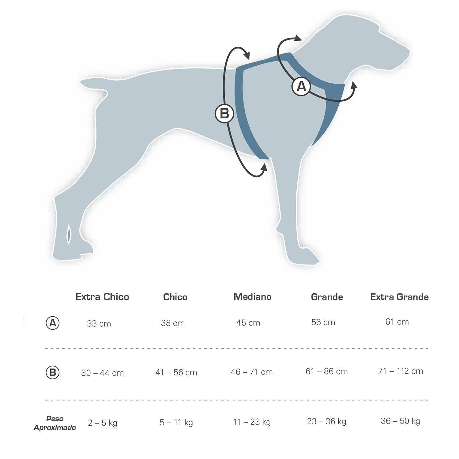 Pechera Azul para Perro de Aventura - Go-Tech Adventure Harness de Kurgo®