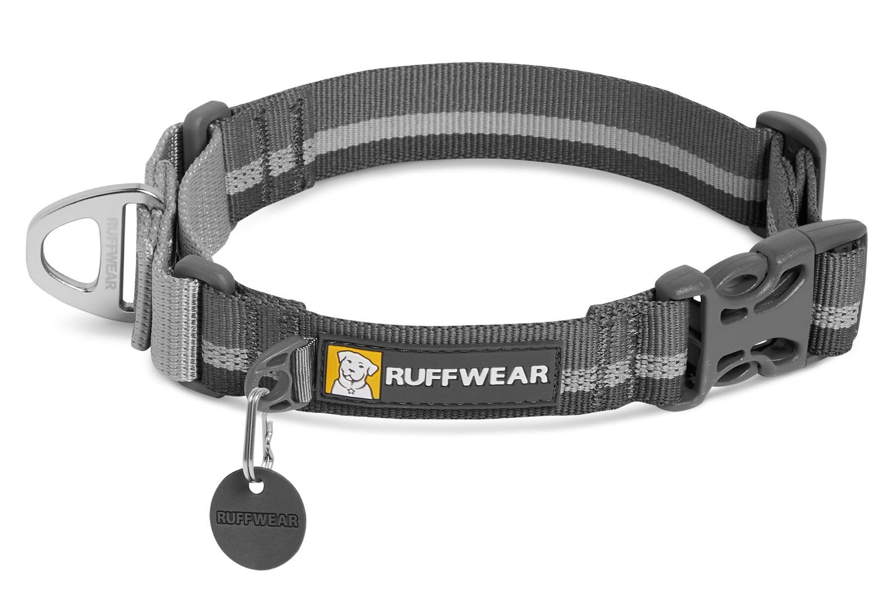 Collar para Perros Modelo WEB Reaction en Gris (Granite Gray) - Ruffwear