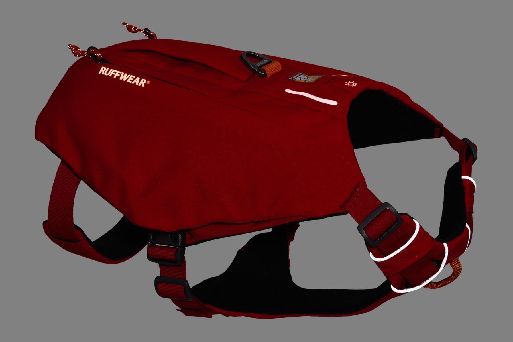 Pechera/Alforja Minimalista Switchbak en Rojo (Red Sumac) de Ruffwear