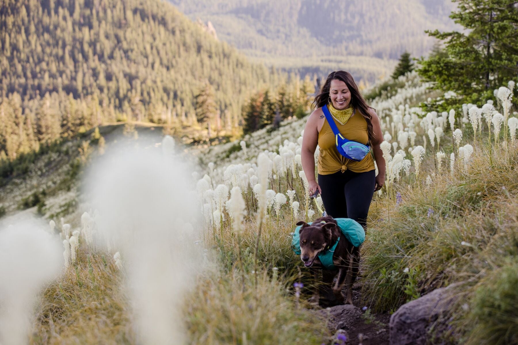 Home Trail® Hip Pack Purpura de Ruffwear - Cangurera para Humanos con Perros