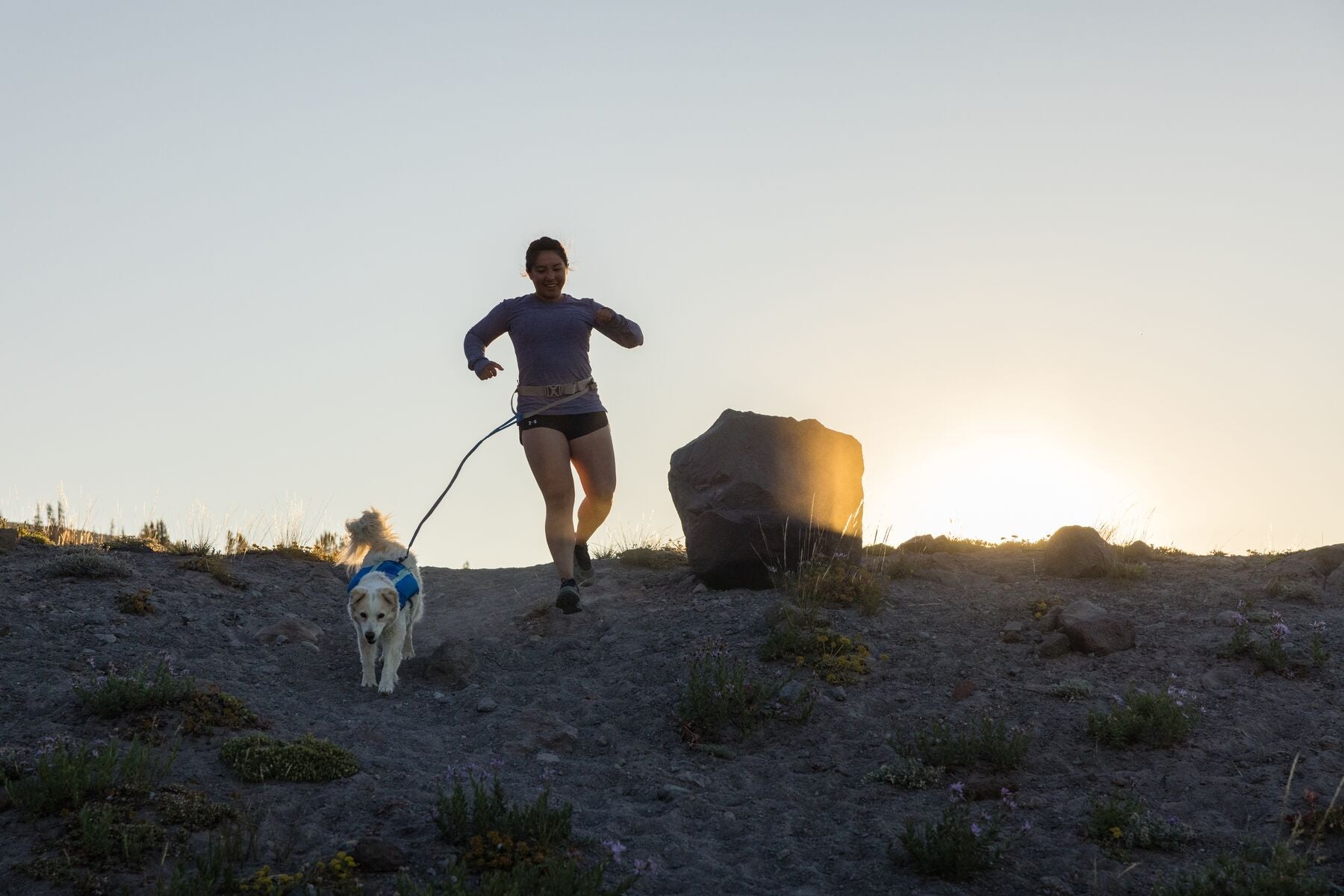Chaleco para Perros Trail Runner Running Vest en Amarillo Fosfo (Lichen Green) de Ruffwear