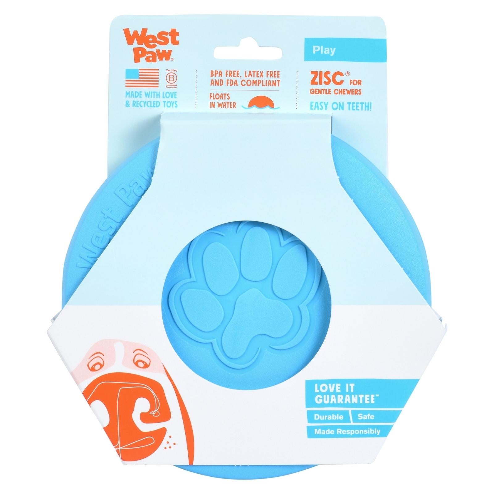 ZISC Disco de West Paw® color Azul - Frisbee para Perros
