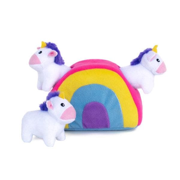Unicornios en Arcoiris de Peluche para Perros Zippy Burrow - Unicorns in Rainbow