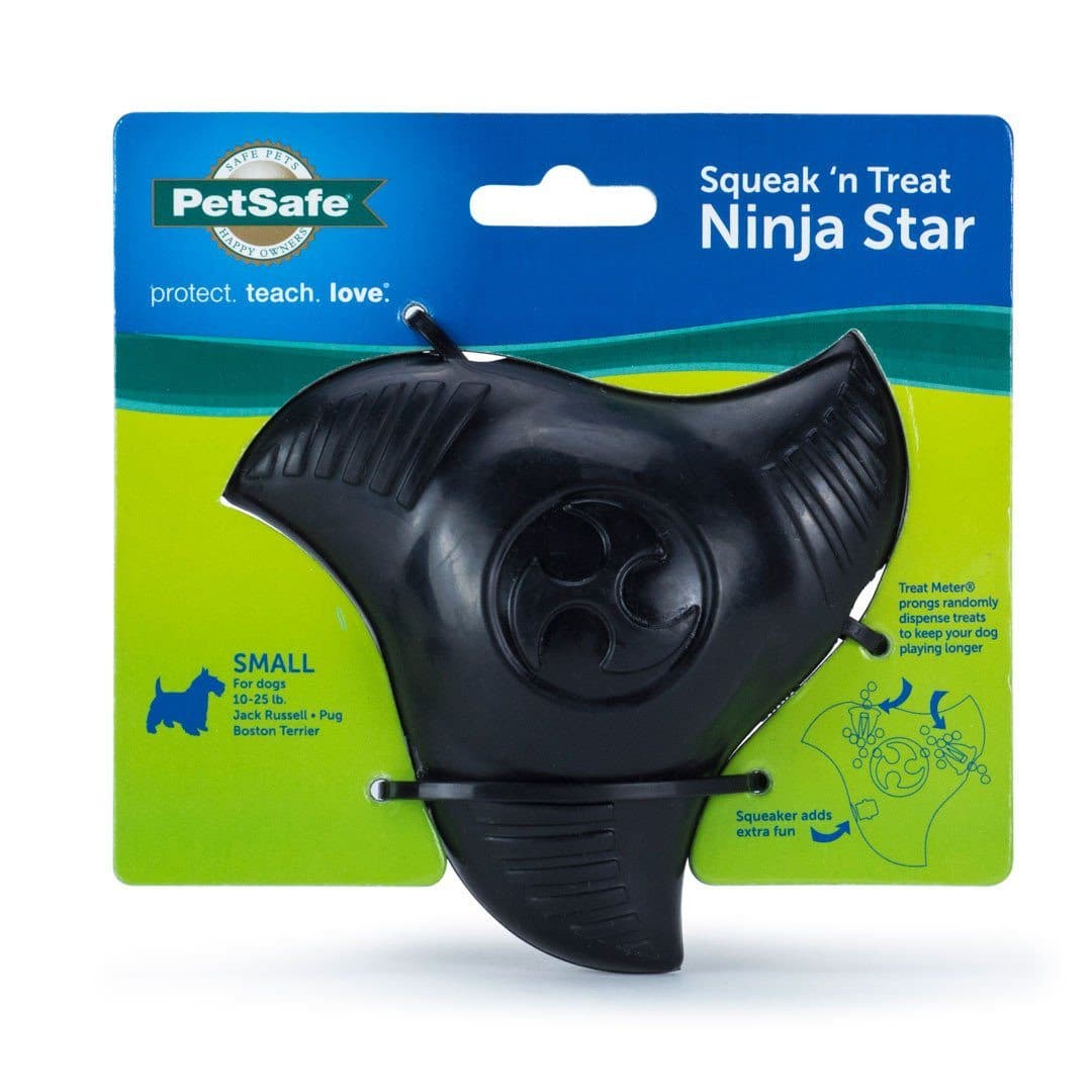 Juguete Para Perro Squeak ‘n Treat Ninja Star De Pet Safe