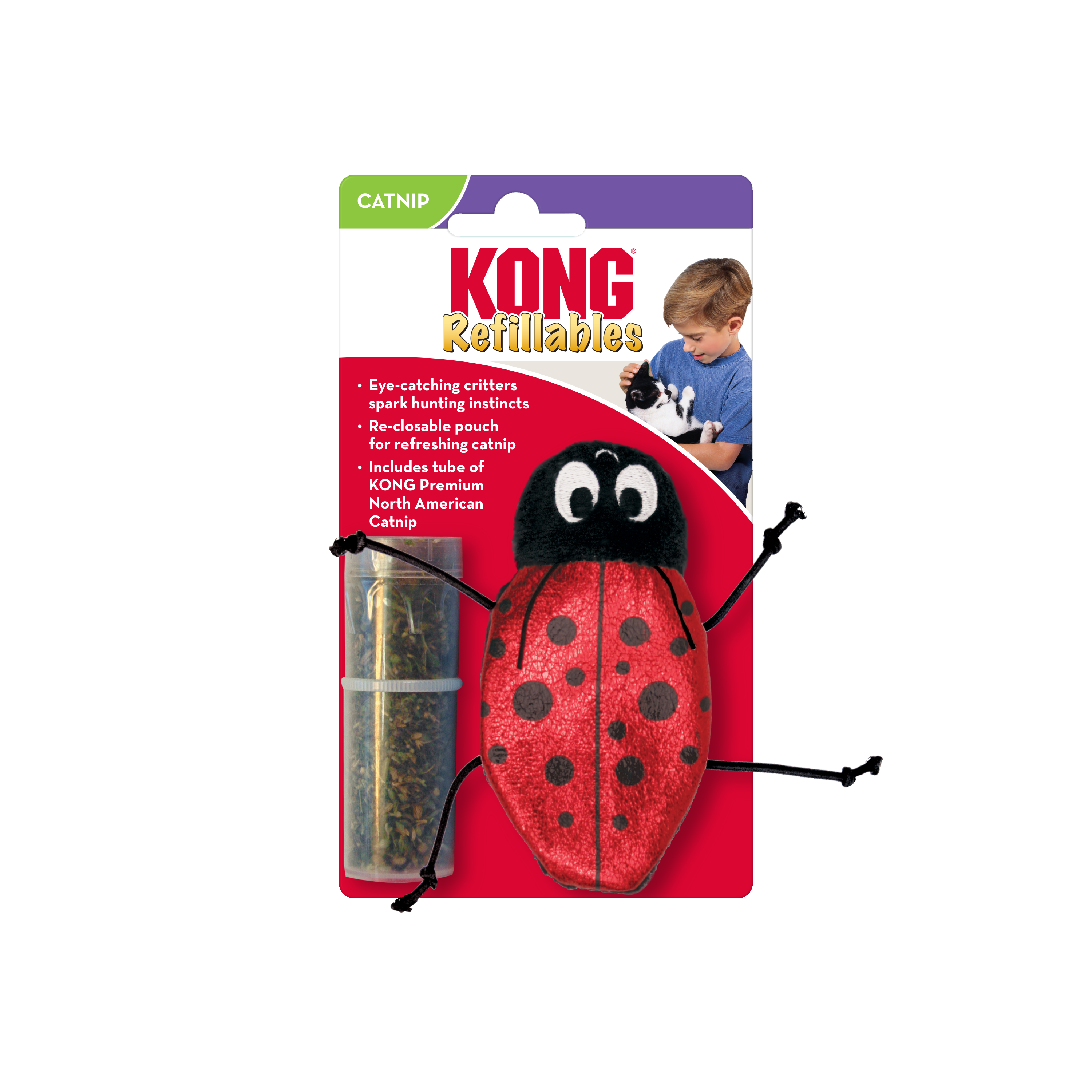 Refillables Ladybug - Catarina Rellenable para Gatos de Kong