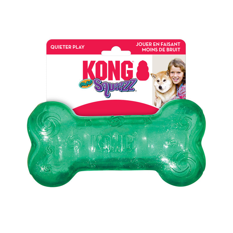 Squeezz Crackle Bone de Kong - Hueso Kong Squeezz