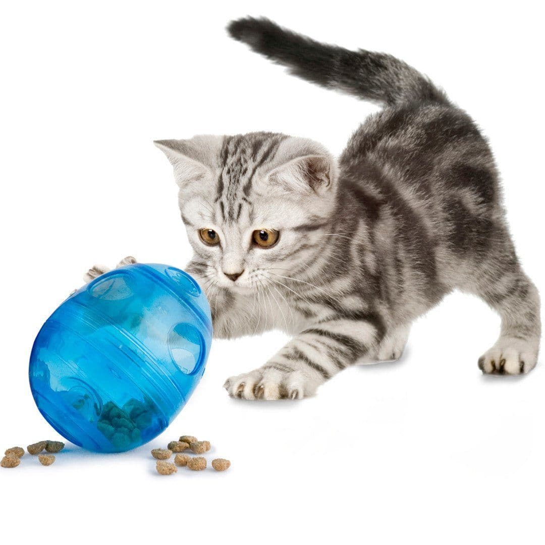 Comedero Interactico Egg-Cersizer Cat Toy de Pet Safe