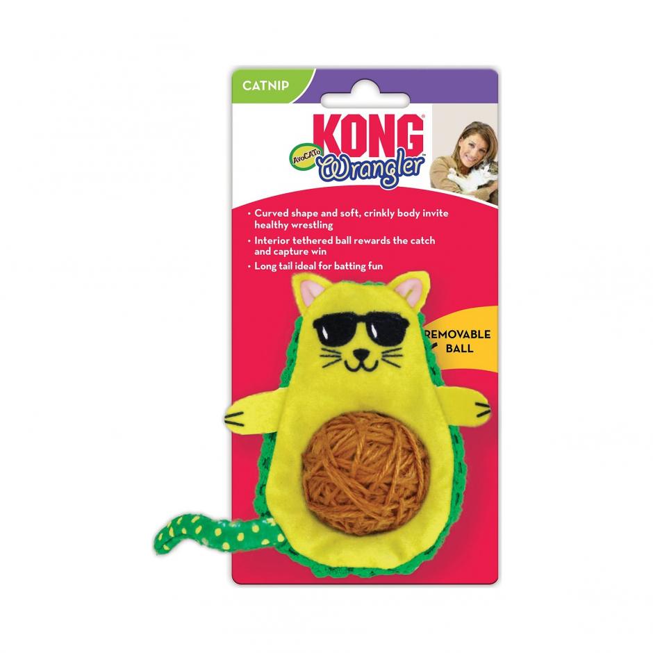 Wrangler Avocato - Aguacate de Juguete para Gatos de Kong