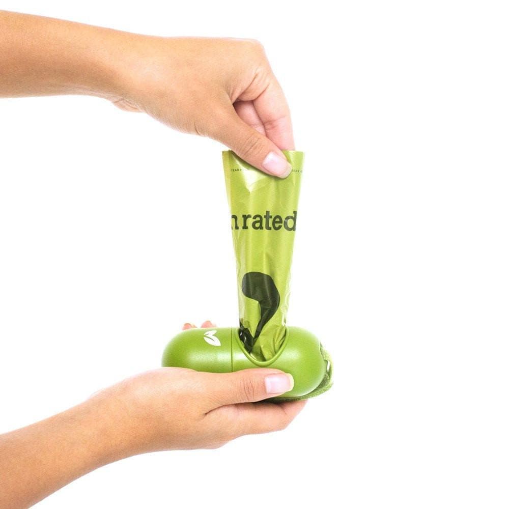 Dispensador de Bolsas p/Popo de Earth Rated® con 15 Bolsas Esencia de Lavanda